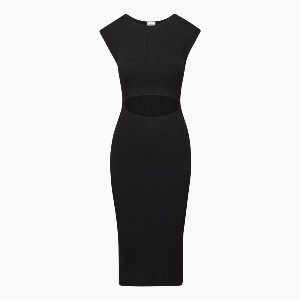 Aritzia Black Midi Dress